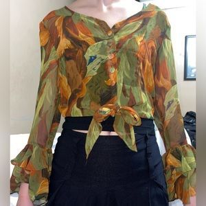 Vintage Y2K Le Chateau Blouse